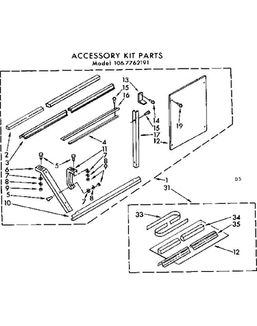 Accessory kit parts