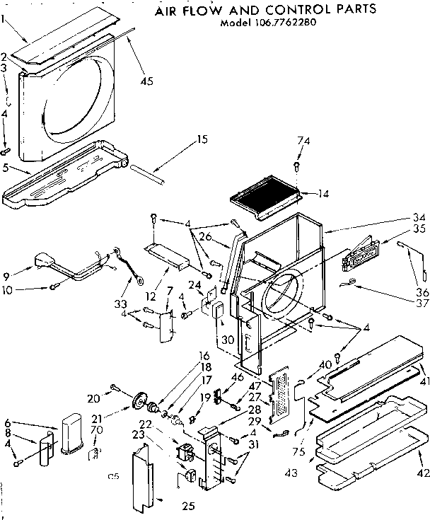 Air flow and control parts