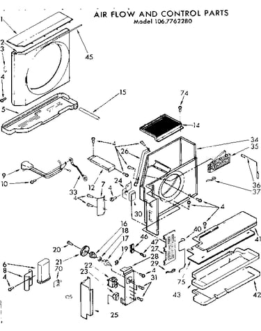 Air flow and control parts