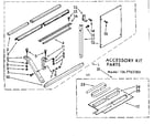 Kenmore 1067762280 accessory kit parts diagram