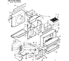 Kenmore 1067762990 air flow parts diagram