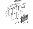 Kenmore 1067770510 cabinet parts diagram