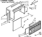 Kenmore 1067770510Z cabinet parts diagram