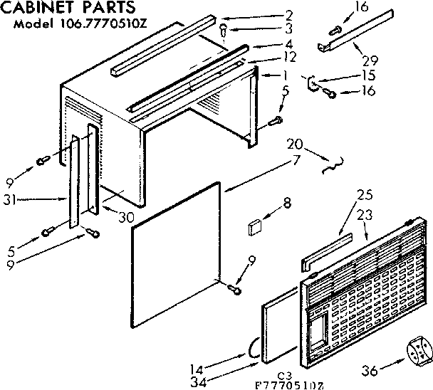 Cabinet parts