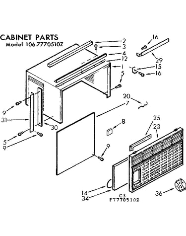 Cabinet parts