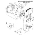 Kenmore 1067770550 air flow and control parts diagram