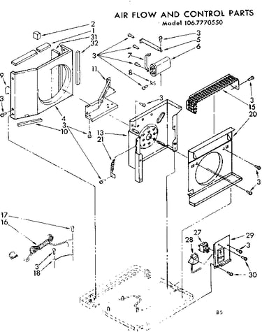 Air flow and control parts