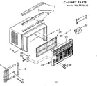 Kenmore 1067770550 cabinet parts diagram