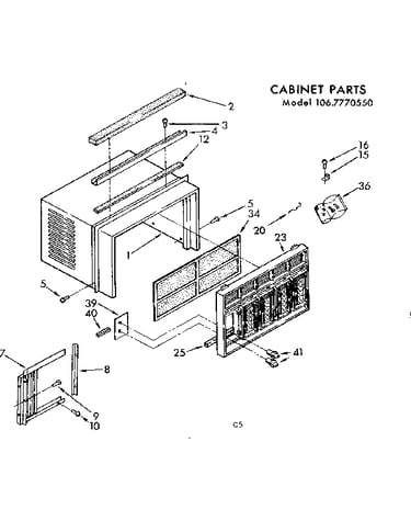 Cabinet parts