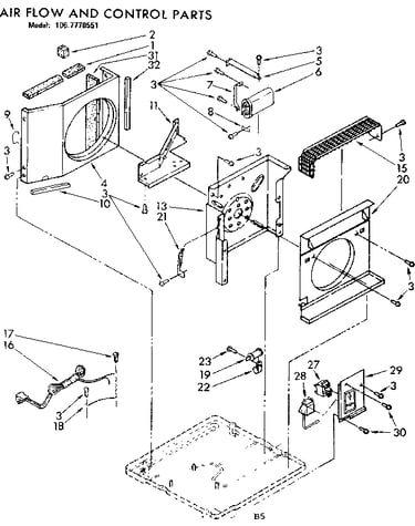 Air flow and control parts