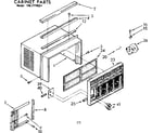 Kenmore 1067770551 cabinet parts diagram