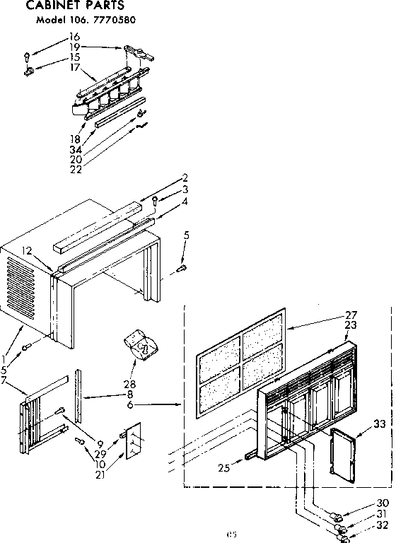 Cabinet parts