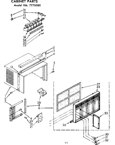 Cabinet parts