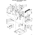 Kenmore 1067770581 air flow and control parts diagram
