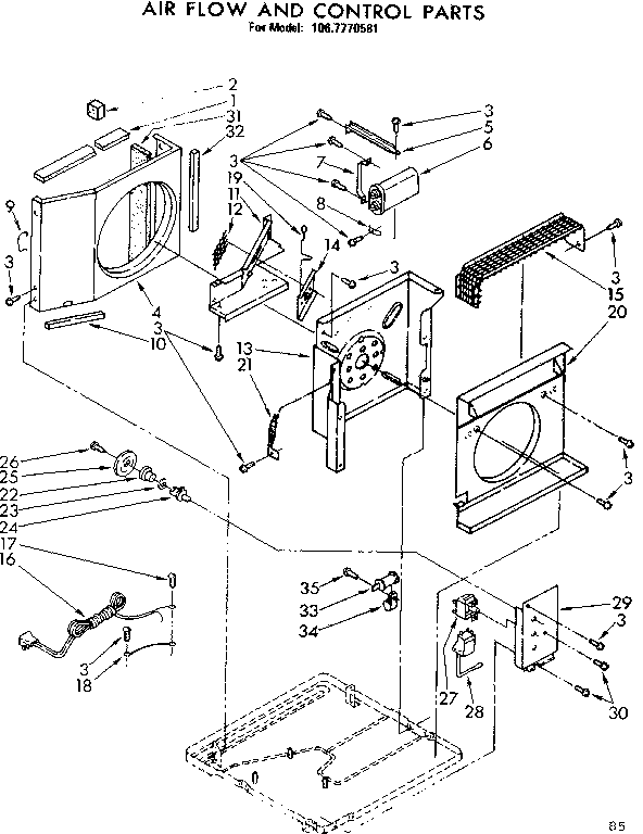 Air flow and control parts