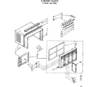 Kenmore 1067770581 cabinet parts diagram