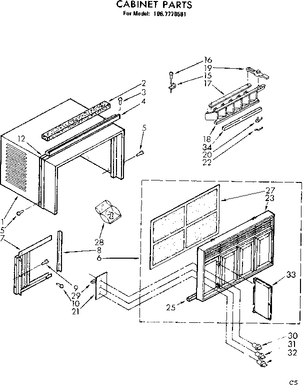 Cabinet parts
