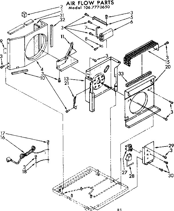 Air flow parts