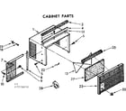 Kenmore 1067770650 cabinet parts diagram