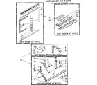Kenmore 1067770770 accessory kit parts diagram