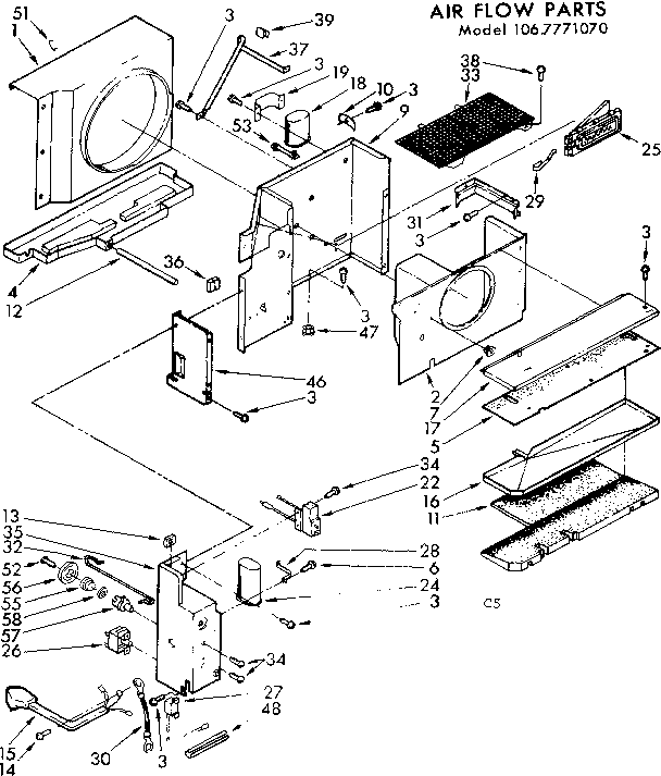 Air flow parts