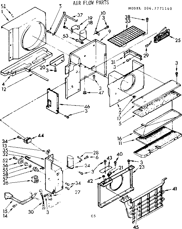 Air flow parts