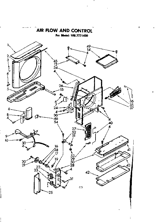 Air flow and control parts