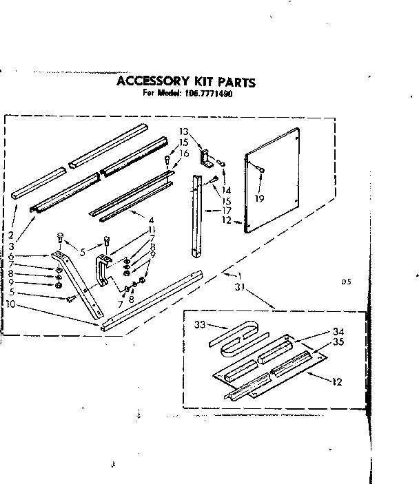 Accessory kit parts