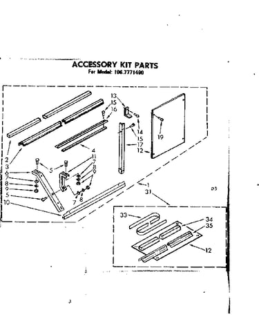 Accessory kit parts