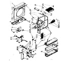Kenmore 1067771491 air flow and control parts diagram