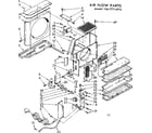 Kenmore 1067771491Z air flow parts diagram