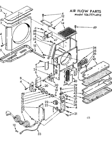 Air flow parts