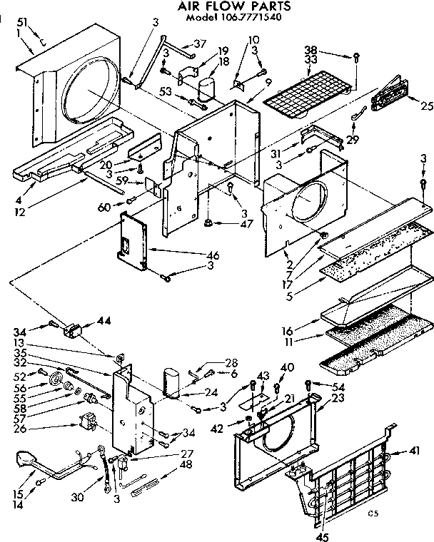 Air flow parts