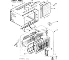Kenmore 1067771541 cabinet parts diagram