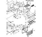 Kenmore 1067771541 air flow parts diagram
