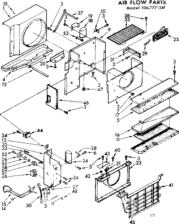 Air flow parts