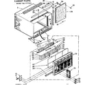 Kenmore 1067771590 cabinet parts diagram