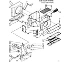Kenmore 1067771590 air flow parts diagram