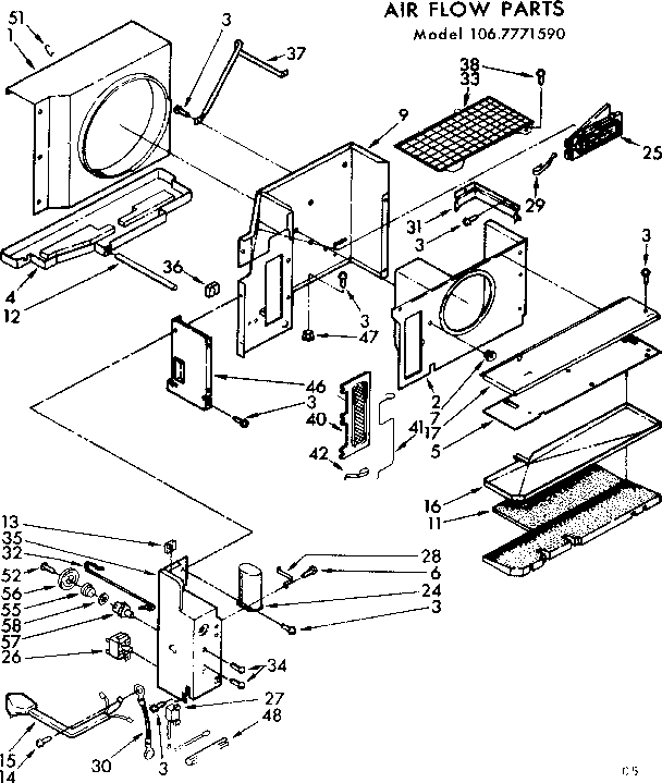 Air flow parts