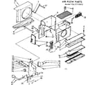 Kenmore 1067771591Z air flow parts diagram