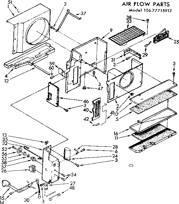 Air flow parts