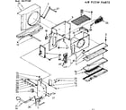 Kenmore 1067771592 air flow parts diagram