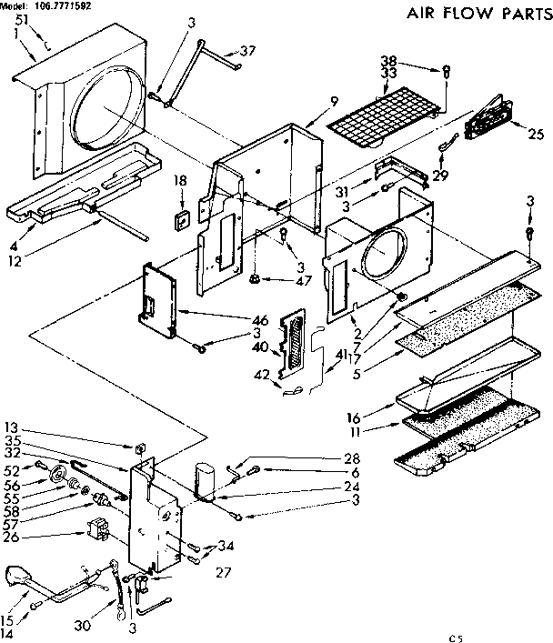 Air flow parts