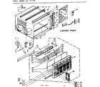 Kenmore 1067771790 cabinet parts diagram