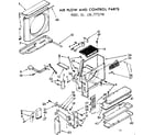 Kenmore 1067771790 air flow and control parts diagram