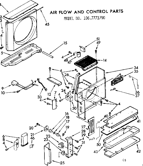 Air flow and control parts