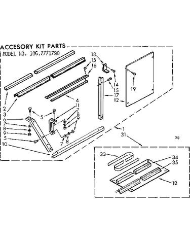 Accessory kit parts