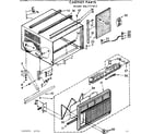 Kenmore 1067771810 cabinet parts diagram