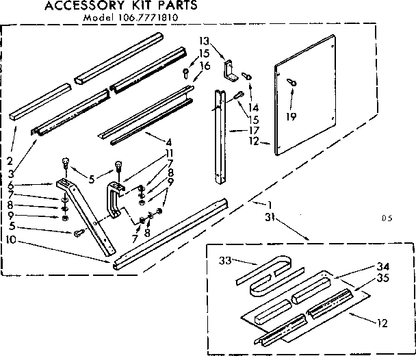 Accessory kit parts