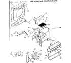 Kenmore 1067771811 air flow and control parts diagram